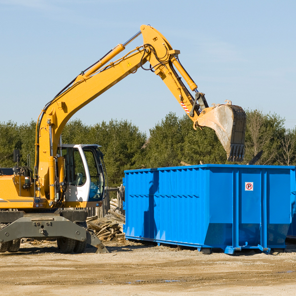 what happens if the residential dumpster is damaged or stolen during rental in Grainger County